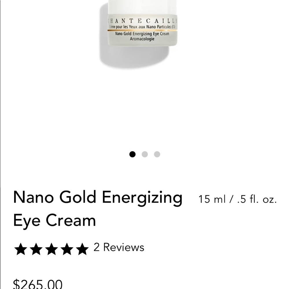 Used Chantecaille Nano Gold Eye Cream
